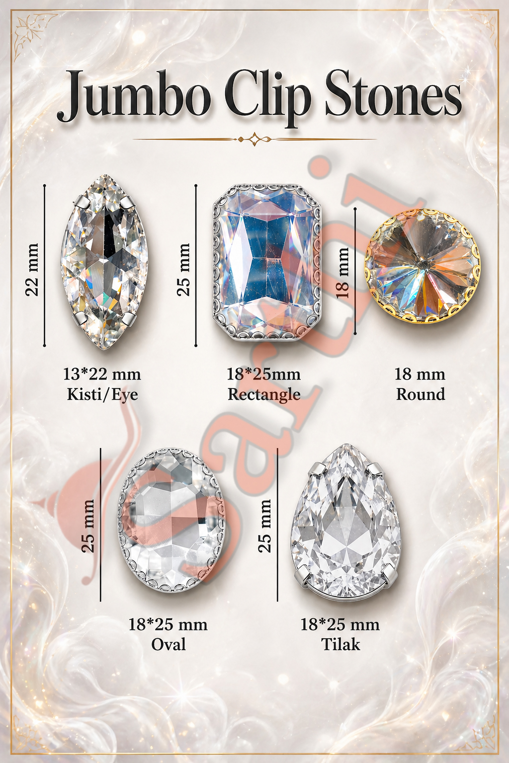 Jumbo Clip Stones